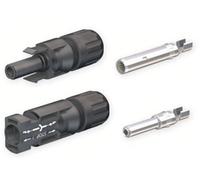 Ensemble connecteur MC4 Multi-Contact PV-KBT 4/6I-UR (+) et PV-KST4/6I-UR (-) de Staubli / plage de diamètre extérieur de câble 5,5-7,4mm