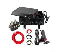 Ensemble contacteur et contrôleur de treuil 12 V 500 A | 500 A pour boîtier étanche en ABS, protection contre les surcharges, contrôleur portatif de 2,8 m, convient aux treuils de 8