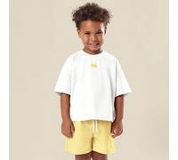 Ensemble coordonné t-shirt oversize "Good Vibes" et short pour garçons, tenue d'été décontractée, coupe ample en deux pièces 6Y,7Y,4Y,5YLettresPolyester