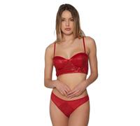 Ensemble corset et culotte à sequins femme Admas Carioca Rouge 85B