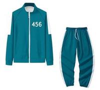 Ensemble costume de Cosplay Séries Télévisées Squid Game 456 Vert 2XL Vert
