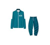 Ensemble costume de Cosplay Séries Télévisées Squid Game 456 Vert M Vert