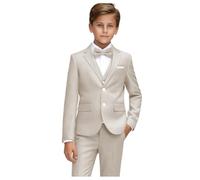 Ensemble Costume Formel pour garçon Tenue de Mariage pour garçon Costumes de Communion Taille Ajustable pour Tout-Petits et Adolescents