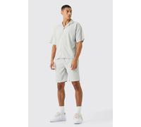 Ensemble côtelé à manches courtes et short homme - pierre - M, pierre