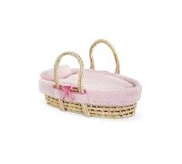 Ensemble Couffin Peluche Rose pour poupon de 36 et 42 cm