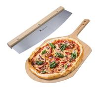 Ensemble coupe-pizza et planche à découper / idéal pour préparer des pizzas / ustensiles de cuisine / facile à nettoyer