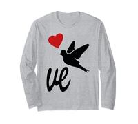 Ensemble Couple Assortis Amour Gauche Droite St Valentin Manche Longue