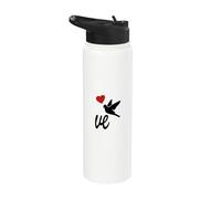 Ensemble Couple assortis amour gauche droite St valentin Stainless Steel Insulated Water Bottle