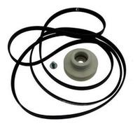 Ensemble courroie 1965H6 + poulie (reducteur) d'origine Sèche-linge 57X0545, 57X2507 BRANDT, VEDETTE, THOMSON, FAGOR, SANGIORGIO - 55784 Blanc, Blanc G