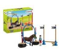 Ensemble Course d'agility pour Poney - SCHLEICH - Farm World 42482 - Pour Enfant à partir de 3 ans