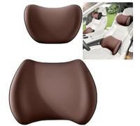 Ensemble Coussin Appuie-TêTe Et Lombaire, Coussin Appuie-TêTe Et Lombaire Ultra Doux De Qualité SupéRieure, Garnissage en Coton PP(Brown)