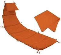 Ensemble coussin de rechange et parapluie pour chaise longue suspendue - Accessoires pour chaise longue d'extérieur pour un confort amélioré (sans chaise)