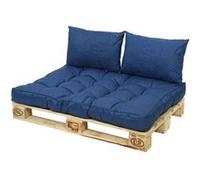 JardiDéco Ensemble coussin d'extérieur Palette Bleu Multicolore
