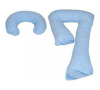 Ensemble Coussins Pre/Post Natal Usages Multiples Confortable Bleu Carreaux