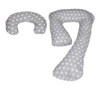 Ensemble Coussins Pre/Post Natal Usages Multiples Confortable Pois De Gris
