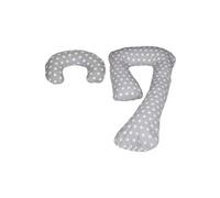 Ensemble Coussins Pre/Post Natal Usages Multiples Confortable Pois De Gris