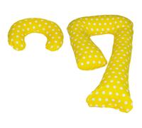 Ensemble Coussins Pre/Post Natal Usages Multiples Confortable Pois De Jaune