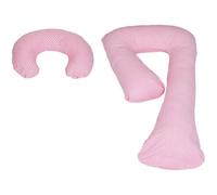 Ensemble Coussins Pre/Post Natal Usages Multiples Confortable Rose Carreaux