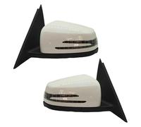 Ensemble Couvercle Rétroviseur Latéral Voiture Ensemble Porte Aile Pour Benz Pour W212 Pour E250 E300 E350 E400 E550 E63 Pour AMG 2010-2016 Rétroviseurs Complets(1Pair White)