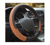 Ensemble Couvre Volant Couvre-Volant Voiture Sport en Cuir PU Antidérapant Convient Au Volant 37 À 38 Cm. Accessoires Automobiles 9 Couleurs Style Automobile(Marron)
