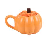 Ensemble Cozy Pumpkin Patch : tasse et chaussettes douillettes - Tasse à citrouille avec chaussettes orange moelleuses - Pimentez