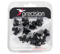 Precision - Ensemble Crampons pour chaussures de football SUPER PRO (Taille unique) (Noir/Argenté)