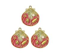 Ensemble créatif de fabrication de bijoux marins avec 3 coquillages étoiles de mer perles pour colliers faits à la main, ensemble de fabrication de bijoux inspirés de la plage, taille unique, Comme