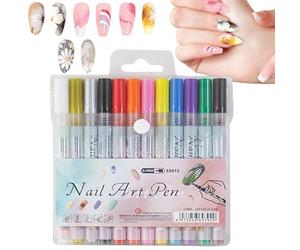 Ensemble créatif de stylos à ongles - Marqueurs de dessin à séchage rapide, pointes de précision pour dessins au trait fins, projets de conception de variété de couleurs | Artisanat passe-temps utilis