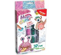 Ensemble créatif ,,Magic Glow" - Créez un monstre 3D unique Découvrez la joie de la création et libérez votre imagination dans un jeu de paillettes colorées