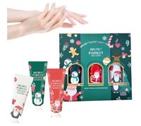 Ensemble Crème Mains,Mini Crèmes pour les Mains Noël,Crèmes Hydratantes et Nourrissantes pour Mains Sèches et Rugueuses, Mini Soins des Mains & Pieds, Coffret Cadeau Noël Femme Homme