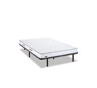 - Ensemble CRISTAL 140x190 cm - Matelas Mémoire de forme + Sommier Métal