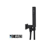 Ensemble CUBE encastrable avec support orientable, douchette et flexible BLACK & WHITE - BOSSINI C55005C073