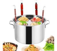 Ensemble cuiseur à pâtes avec passoire, séparateur et passoire - Parfait pour la cuisine et le restaurant