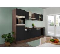 Ensemble Cuisine Encastrée Respekta KB280EYS Eiche York Noir, 280 cm