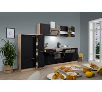 Ensemble Cuisine Intégrée Respekta Noir Mat 310 cm Évierblock