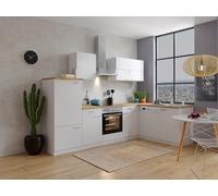 Ensemble Cuisine L-Forme respekta, Bloc Angle 280x172 cm Blanc Mat