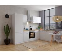 Ensemble Cuisine L-Forme respekta, Bloc Angle 280x172 cm Blanc Mat