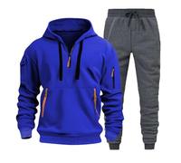 Ensemble Culotte Homme Vetement De Musculation Homme Survet Homme Marque Survetement Slim Fit Homme Short Football Homme Tenu Chic Homme Mariage Survetement avec Poche ZippéE Tenue Homme pour Un