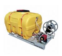 Ensemble cuve d'arrosage PE coffre 1 000 l équipée sur plateau avec pompe moteur Honda - CEMO - 90231