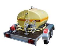 Ensemble cuve ovale PFV 1 000 l équipée sur remorque routière + pompe thermique WX10 - CEMO - 90241