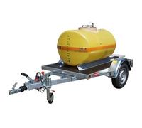 Ensemble cuve ovale PFV nue 1 500 litres sur remorque routière - Pour eau, engrais - CEMO - 9650