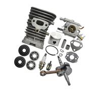 Ensemble Cylindre 38 mm, Piston, Vilebrequin, carburateur, Compatible avec tronçonneuses 136, 137, 141 et 142 : roulements, Joints d'huile et Joints d'étanchéité.