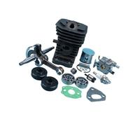Ensemble Cylindre 38 mm, Piston, Vilebrequin, carburateur, Compatible avec tronçonneuses 136, 137, 141 et 142 : roulements, Joints d'huile et Joints d'étanchéité.