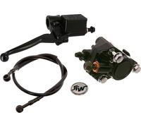 Ensemble : Cylindre de frein à main pour poignée d'accélérateur rapide + étrier de frein + tuyau de frein 720mm - Simson S53, S83