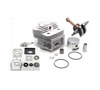 Ensemble Cylindre, Piston et Vilebrequin 40 mm/44 mm Compatible avec Les débroussailleuses 43 cm³, 52, 1E44F-5, 44F-5, 44-5, BG520, CG520, CG430 1E40F-5(44-5 44mm Full Set)