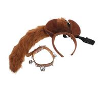 Ensemble D’accessoires de Cheval en Tissu et Peluche, 1 Set