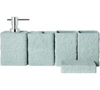 Ensemble D’Accessoires De Salle De Bain, 5 Paquets D’Accessoires De Salle De Bain Ensemble De Décoration De Comptoir De Salle De Bain en Grès Ornement pour Accessoire, Blue, 16.5cm