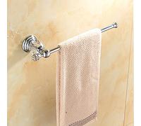 Ensemble d’Accessoires de Salle de Bain en Cristal avec étagère de Douche en Laiton et Porte-Serviettes Mural Comprend Un Porte-Papier Toilette, Un Anneau Porte-Serviettes et Un Porte-Brosse