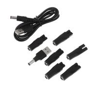 Ensemble d ' adaptateurs USB pour coiffeurs électriques et appareils de toilettage personnels, câble de, cordon de rasoir adapté voyages, câble d ' alimentation pour instrument de beauté