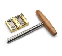 Ensemble d ' alésoir pour violon et d ' outils de façonnage de chevilles, ensemble de 2 pièces avec manche en bois pour le, l ' entretien et la configuration des chevilles